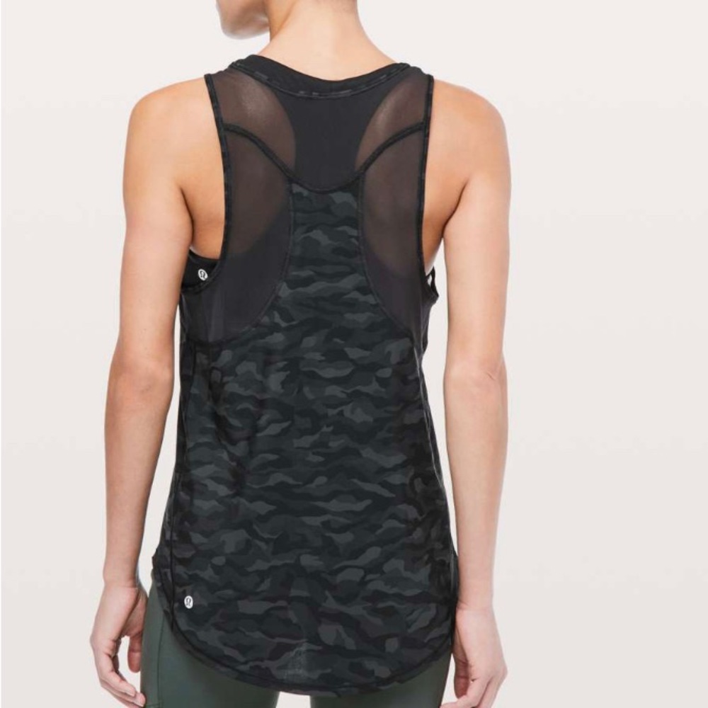Lululemon Sculpt Tank Black Camo Size 2